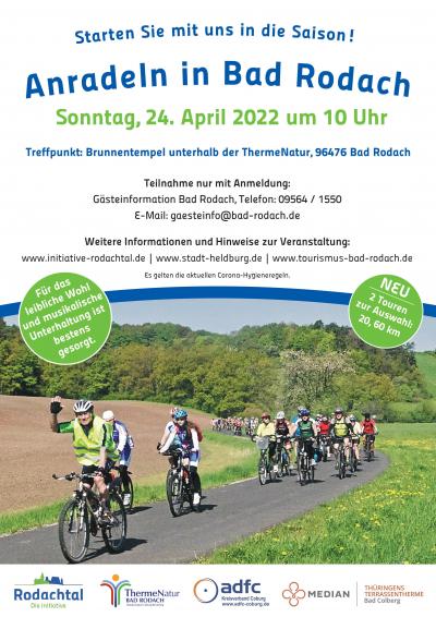 Anradeln Plakat Initiative Rodachtal 2022