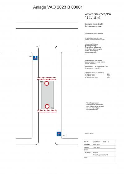 Straßensperrung Untere Burgberstraße 2023