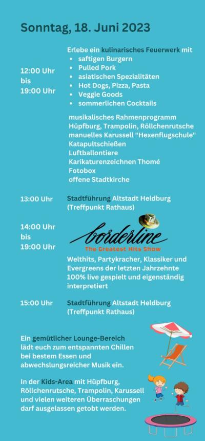 Programm Food Truck Festival Heldburg 2023 Seite 3