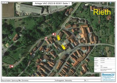 Straßensperrung Rieth Juli August 2023 1