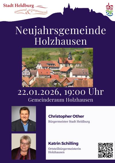 Plakat Neujahrsgemeinde Holzhausen 2026