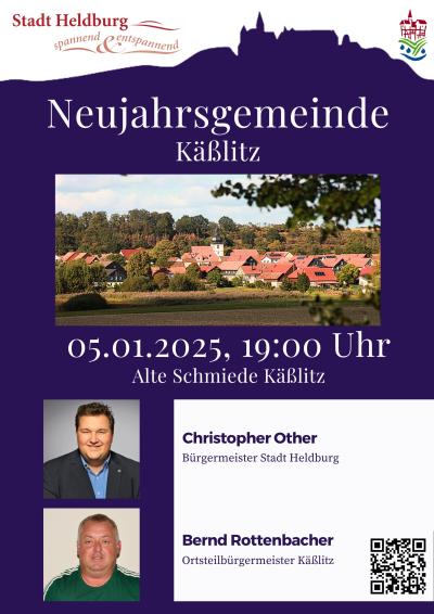 Plakat Neujahrsgemeinde Käßlitz