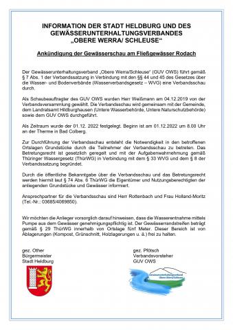 Verbandsschau Rodach Bad Colberg 01.12.2022