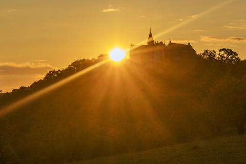 Veste Heldburg im Sonnenunterang Björn Chilian